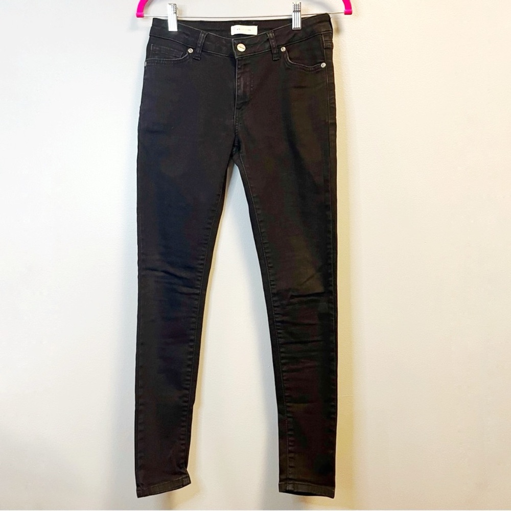 Anine Bing Denim Black Skinny Fit Denim Jeans 5-Pocket Zip Fly Sz 26 EUC